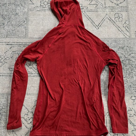 NW Alpine Women's Black Spider Fleece Hoody - tomato red, size medium - Picture 5 of 5